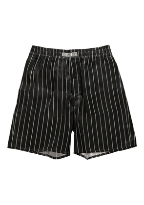 LGN LOUIS GABRIEL NOUCHI pinstriped shorts - Black
