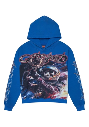 GODSPEED Podium Dreams printed hoodie - Blue