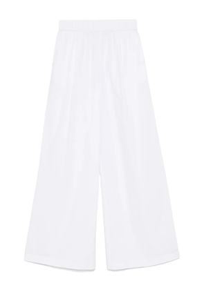 Patrizia Pepe fly-motif palazzo pants - White