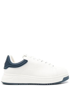 Emporio Armani leather sneakers - White