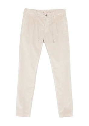 Eleventy drawstring corduroy trousers - Neutrals