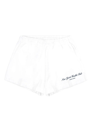 Sporty & Rich elastic-waistband logo shorts - White