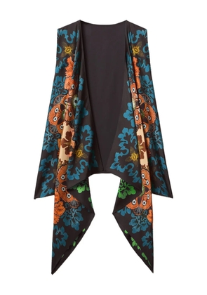 La DoubleJ floral-print gilet - Blue