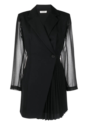 SANDRO panelled blazer dress - Black