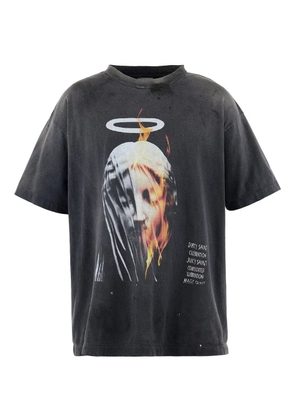 SAINT MXXXXXX graphic-print T-shirt - Black