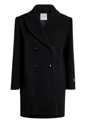 Patou double-breasted coat - Black