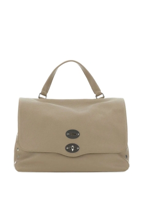 Zanellato small Postina® stud-embellished top-handle tote bag - Neutrals