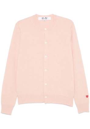 Comme Des Garçons Play Red Heart cardigan - Pink