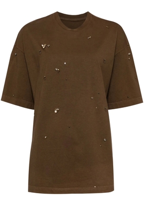 JNBY beaded T-shirt - Brown