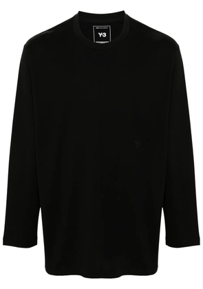 Y-3 logo-print T-shirt - Black