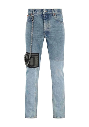 Martine Rose patchwork chain jeans - Blue