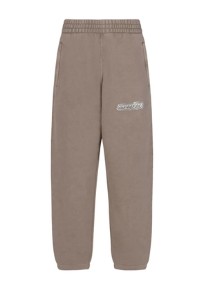 Alexander Wang logo-patch track pants - Neutrals