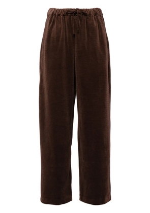 JNBY Waffle loose casual trousers - Brown