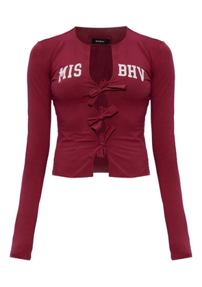 MISBHV bow-detail blouse - Red