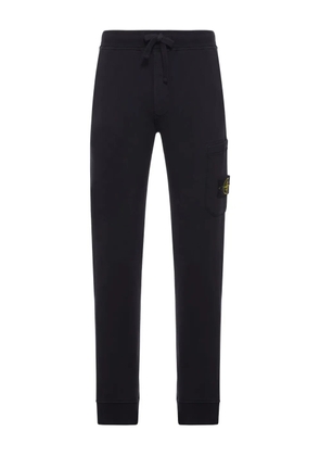 Stone Island patch-pocket cotton track pants - Black