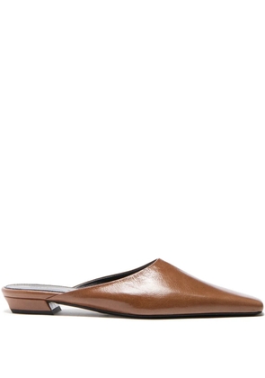 Proenza Schouler Trap leather mules - Brown