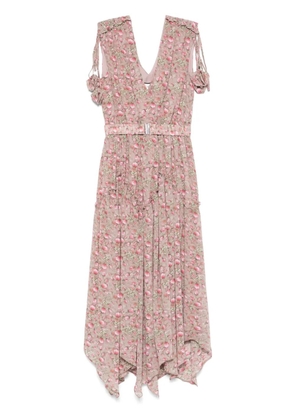 NISSA floral-print midi dress - Pink