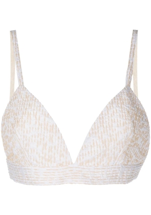Rosetta Getty corded organza bra top - Neutrals
