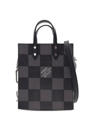 Louis Vuitton Pre-Owned 2021-2025 Damier Checkerboard Sac Plat XS satchel - Black