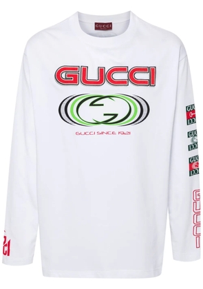 Gucci logo-print cotton T-shirt - White