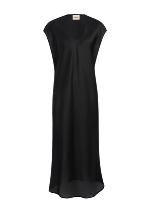 KHAITE scoop-neck midi dress - Black