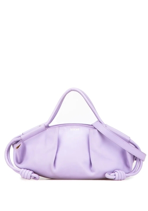 Loewe Pre-Owned 2022 Small Shiny Calfskin Paseo satchel - Purple