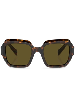 Prada Eyewear tortoiseshell-effect square-frame sunglasses - Green