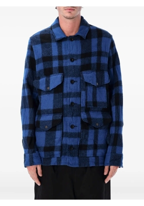 Junya Watanabe MAN checked shirt jacket - Blue