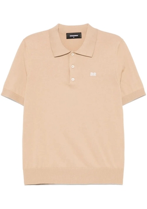 DSQUARED2 logo-patch polo shirt - Neutrals