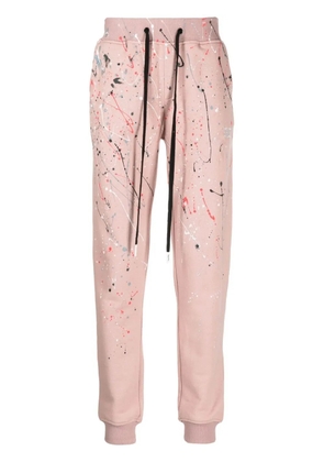 Haculla paint-splatter track pants - Pink