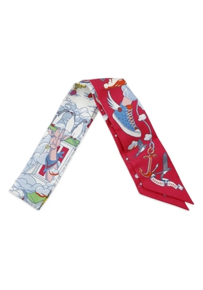 Hermès Pre-Owned 2000-2025 Sur Mon Nuage Silk Twilly Scarf scarves - Pink