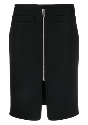 Courrèges Swallow zip-fastening skirt - Black