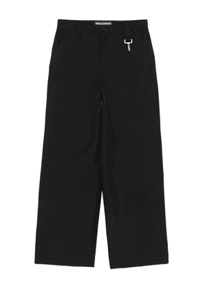 Reese Cooper clasp-detail straight-leg trousers - Black