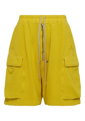 Rick Owens DRKSHDW Cargobela zip shorts - Yellow