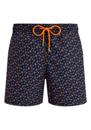 Vilebrequin drawstring turtle-print swim shorts - Blue