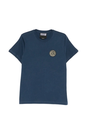 Versace Jeans Couture logo-patch T-shirt - Blue