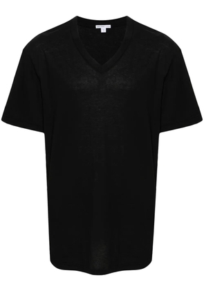 James Perse V-neck cotton T-shirt - Black