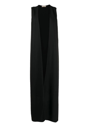 Elie Saab maxi open-front gilet - Black