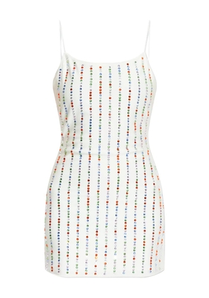 Oséree rhinestone-embellished minidress - White