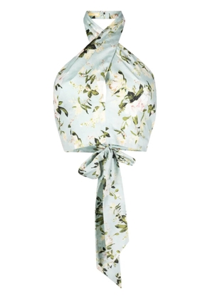 ERDEM Luna floral-print top - Green