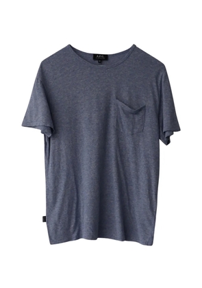 A.P.C. short-sleeve chest-pocket T-shirt - Blue