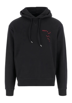 DSQUARED2 logo-print hoodie - Black