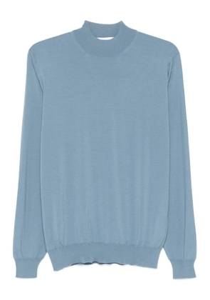 Lardini high-neck wool sweater - Blue