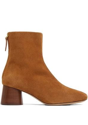 Mansur Gavriel 55mm suede block-heel boots - Brown