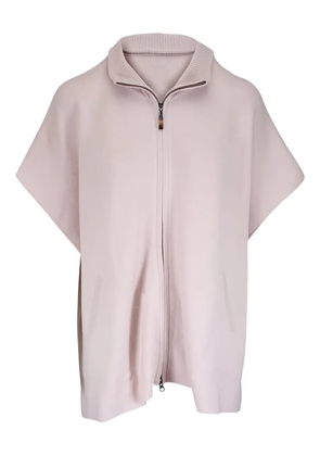 Kinross Cashmere zip-neck cardigan - Neutrals