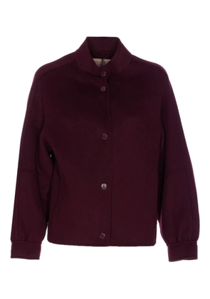 TWINSET snap-button crew-neck jacket - Red