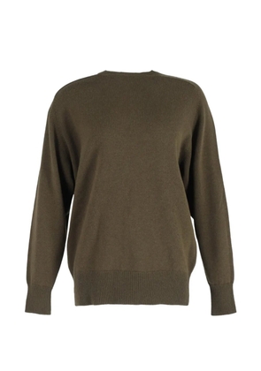 Victoria Beckham crew-neck knitted sweater - Green