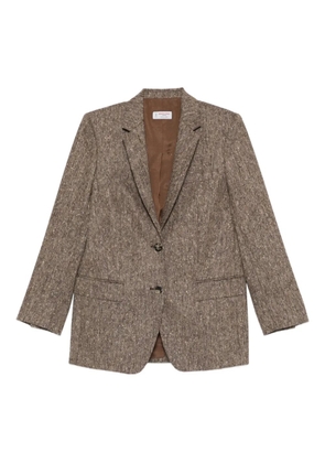 Alberto Biani single-breasted blazer - Brown