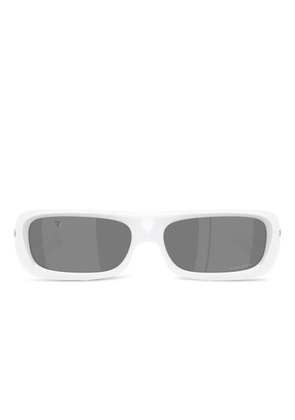 Oakley Permian rectangle-frame sunglasses - White
