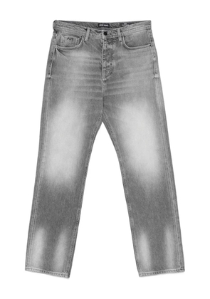 Antony Morato logo-plaque faded jeans - Black